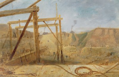 Muelle superior del puerto interior mirando hacia adentro, mayo de 1829 de Robert Mackreth